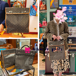 正品goyard/戈雅女包saint leger经典手提双肩包折叠背包男女同款