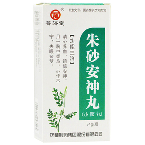 普济堂 朱砂安神丸 54g/盒 朱沙安神丸
