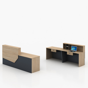 奥派时尚公司办公家具前台 板式接待桌 店铺收银台迎宾台