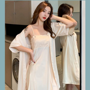 抹胸睡衣两件套蕾丝