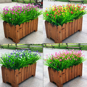 仿真花塑料假花户外园艺绿化带装饰品花槽花箱花坛售楼处单枝绢花