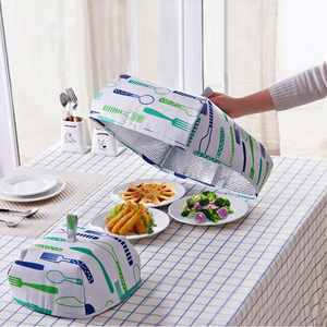家用餐厅保温饭罩小号大号可折叠式菜罩食物防蝇盖防尘罩厨房碗罩