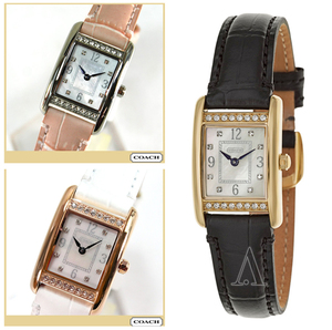 专柜正品 coach蔻驰特惠小蓝针水晶石英女表14501897/1898/1899