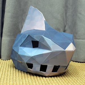 动物头套 diy剪纸折纸钟海睿同款货源感兴趣的产品动物面具灰狼