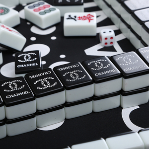 家用麻将黑色时尚大中号手搓机用收藏或送礼小香飞人克罗心