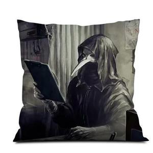 scp手办049基金会疫医周边抱枕同款定制做照片床头靠背垫diy靠枕