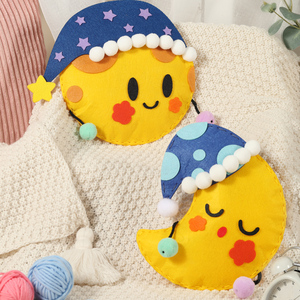 儿童礼物不织布艺手工diy制作创意材料包小魔女娃娃玩偶床挂件