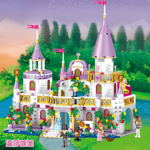 积木女孩子系列拼装益智冰雪奇缘公主温莎城堡6-14岁系列玩具模型