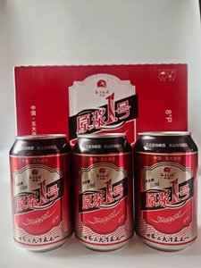 五大连池矿泉啤酒火山冷泉酿造330ml×24听  原浆一号啤酒