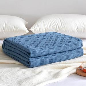 毛毯夏季薄款毛巾被毛巾毯单人双人午睡盖毯夏天空调披肩小被子