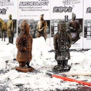 兵马俑考古挖掘玩具智力开发复活军团小型挖掘考古秦始皇模型玩具