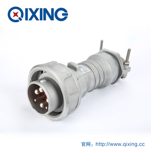 QX4021启星250A工业插头4芯4P防爆铝合金属外壳防腐蚀公母连接器