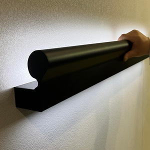 侧装靠墙铝合金扶手灯家装别墅楼梯走廊护栏老人防滑发光拉手