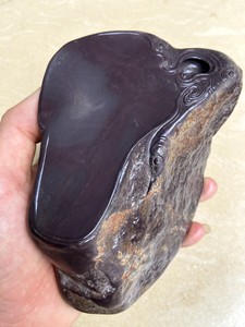 忠心端砚 老水岩麻子坑鱼脑冻 冻中冻 正脉石肉 珍藏品实用收藏