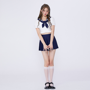 假面猫 jk制服分体泳衣女遮肚显瘦纯欲风少女学生保守泡温泉度假