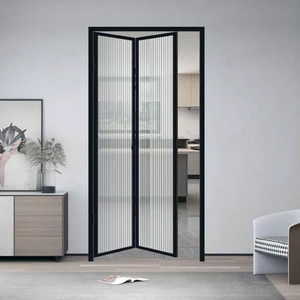 窄边平开门室内移门厕所折叠门厨房中空玻璃三联动单扇推拉三移门