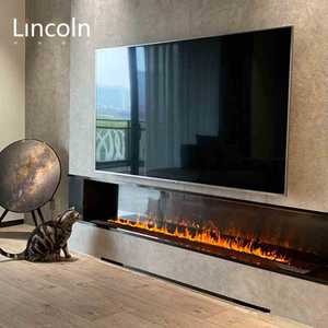 林肯壁炉3d雾化壁炉装饰柜电子壁炉芯仿真火焰嵌入式背景墙加湿器