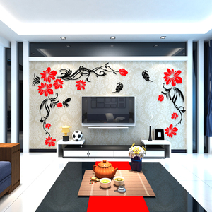 创意大型亚克力3d立体墙贴纸客厅影视电视背景墙壁家居装饰品贴画