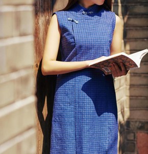 【莞莞类卿原创设计】老土布纯手工改良新中式旗袍多色s码 m码