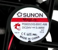 PE80252V2-000C-A99 建准SUNON 24v 8025 .99W 8CM 磁浮变频风扇