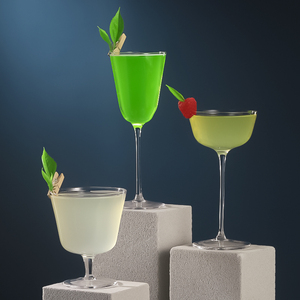 barsoul无铅水晶手工日式酒吧调酒鸡尾酒杯小号洋酒威士忌酸酒杯