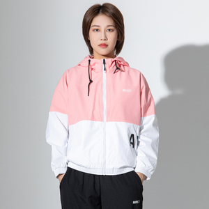 赛琪新款运动风衣外套2021春秋防风连帽休闲百搭运动服女夹克上衣