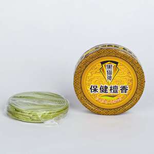 黑猫神保健檀香5双盘×10克*5盒 佛香供香薰香经典檀香卫生香