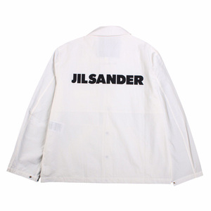 JIL SANDER JS 23SS 后背字母Logo印花 白色 休闲 衬衣 衬衫 外套