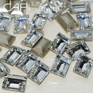 奥地利施家华子尖底异型4527冰块白色长方形水晶美甲饰品贴钻