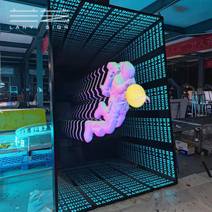 艺术深渊镜千层镜定制网红发光字无限镜面招牌背景墙霓虹灯门头