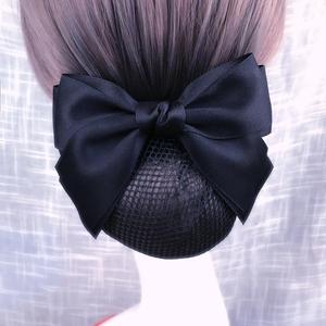 职业头花网兜空姐上班蝴蝶结银行护士发网女空乘盘发酒店服务员细