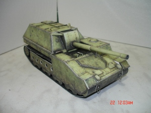 前苏联su-14自行火炮 3D纸模型diy(坦克世界专题）