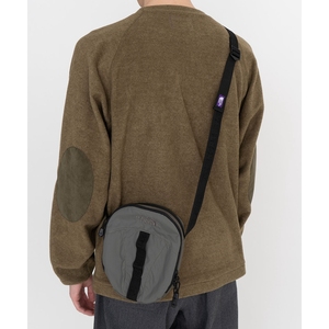 北面单肩包紫标