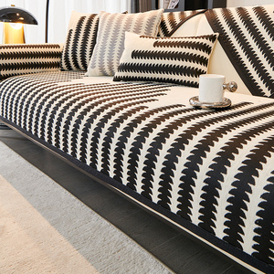 简约欧式沙发垫2024新款四季通用防滑坐垫子客厅皮沙发套罩盖布巾