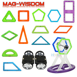 科博品牌磁力片magwisdom磁性建构片配件散片/装提拉积木磁铁玩具