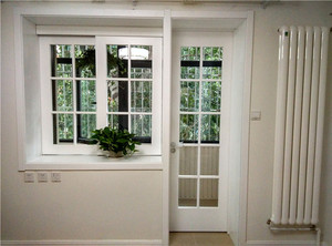 厂家直销实木复合室内卧室阳台套装烤漆平开门联窗推拉对开窗定制