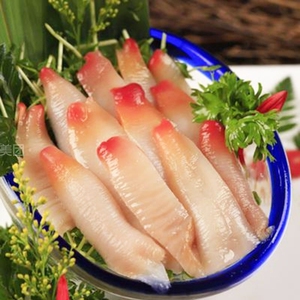 象拔蚌片托盘刺身蚌头片象鼻棒象牙蚌贝深海速冻料理象鼻棒200g装