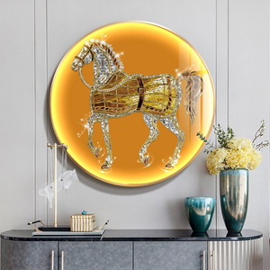 圆形晶瓷画现代
