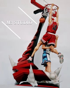 m3工作室 灌篮高手 樱木花道 逆天补扣之绝杀 限量版 gk雕像 手办
