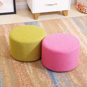 实用卡通小木凳布墩子沙发凳休闲椅客厅坐姿成人布艺沙发家用卧室