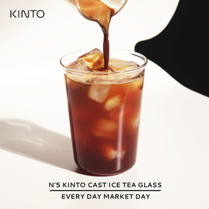 日本kinto cast玻璃杯耐热防爆耐高温简约透明冰美式咖啡杯牛奶杯