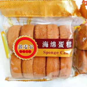 鑫麦尔海绵蛋糕300克袋装老式口味早餐即食营养休闲食品