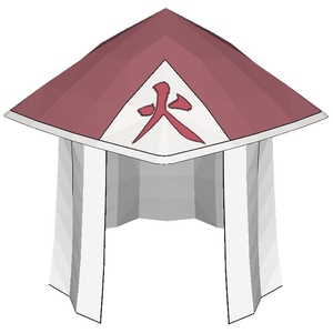 5影斗笠火影忍者3d纸模型diy手工益智玩具手办摆件装饰