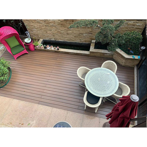 户外阳台庭院露台天台楼顶塑木防腐木木塑花园公园生态木吊顶地板