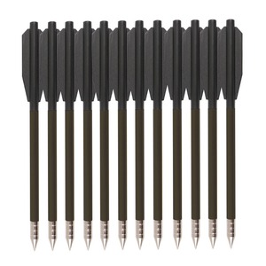 王子168短箭一盒12支直径6.2十字弓箭射击铝杆平头努箭户外运动