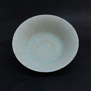 宋景德镇湖田窑影青薄胎刻花碗古董古玩旧货收藏仿古瓷器摆件餐具