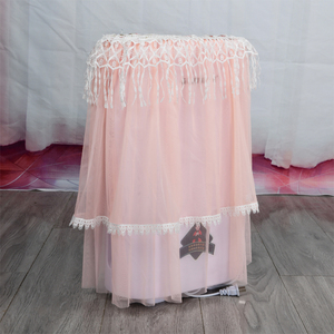 空气净化器粉色盖布田园英伦流苏防尘布蕾丝盖巾定做暖风机防尘罩