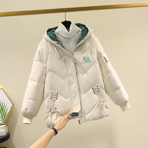 羽绒棉服女短款小个子棉袄2023新款韩版修身加厚连帽冬季棉衣外套