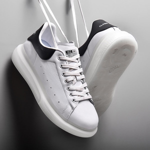 马克华菲麦昆情侣款小白鞋气垫爆米花板鞋韩版时尚男鞋子