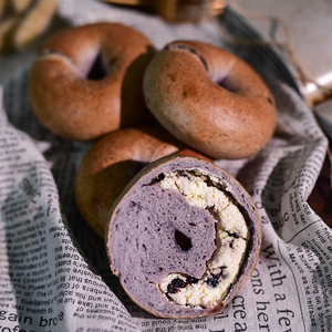 bagel 蓝莓乳酪贝果面包圈早餐代餐卡低Gi脂欧包轻食饱腹